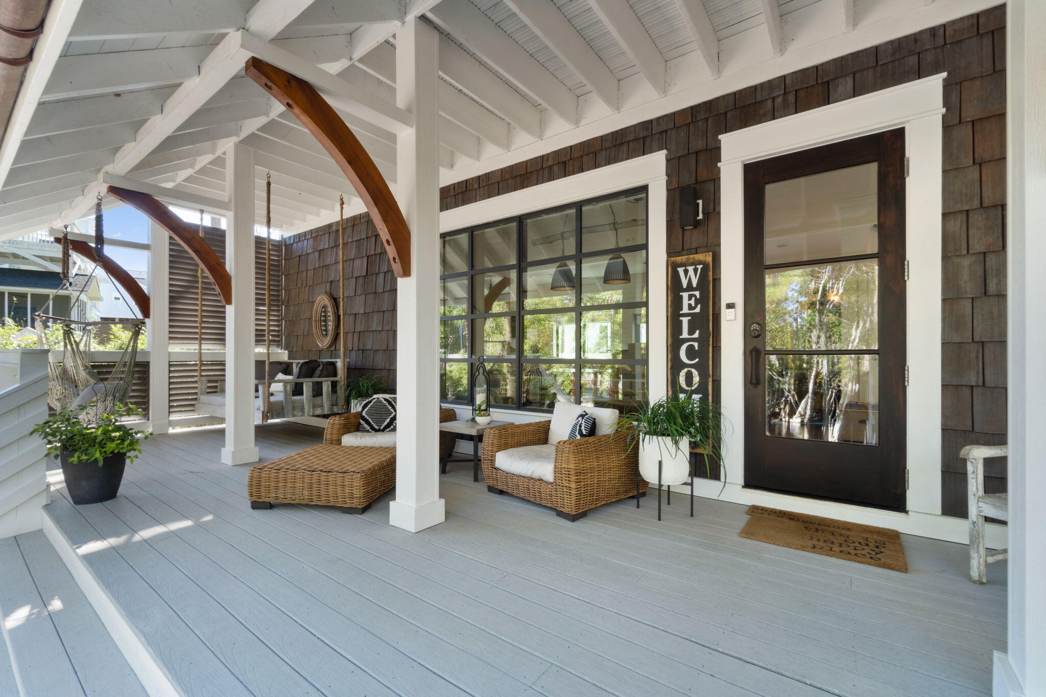 157 Baird Road Santa Rosa Beach, FL 32459 - Photo 11 of 93 a living room with furniture and large windows