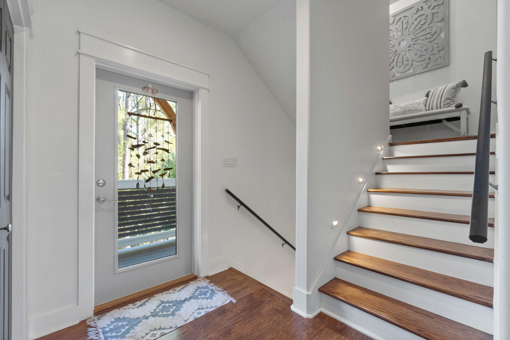 157 Baird Road Santa Rosa Beach, FL 32459 - Photo 30 of 93 a view of entryway and hall with wooden floor