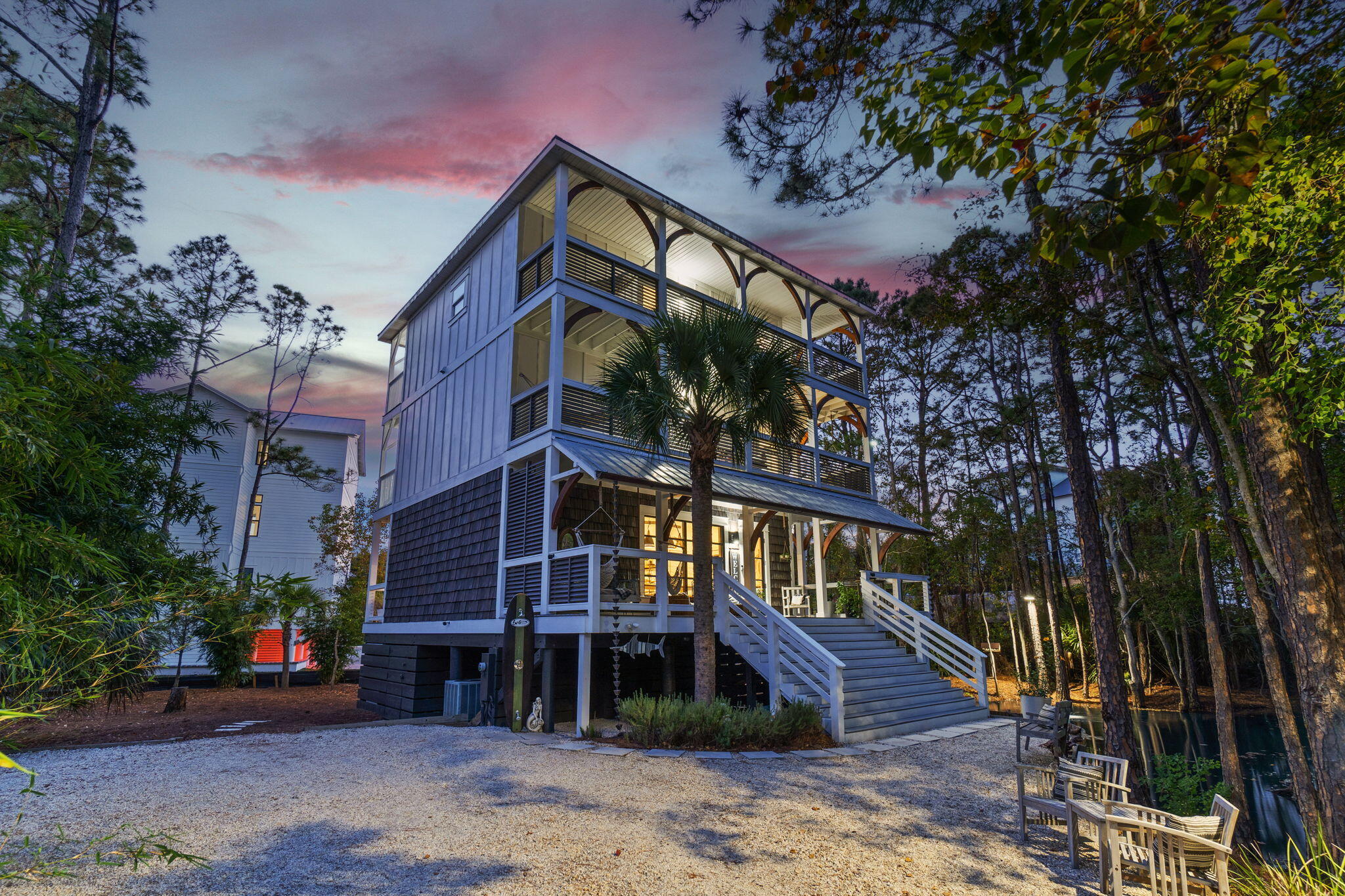 157 Baird Road Santa Rosa Beach, FL 32459 - Photo 88 of 93 a front view of a house with a tree