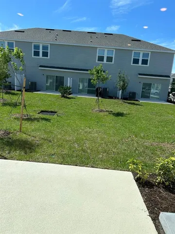 a house view with a garden space