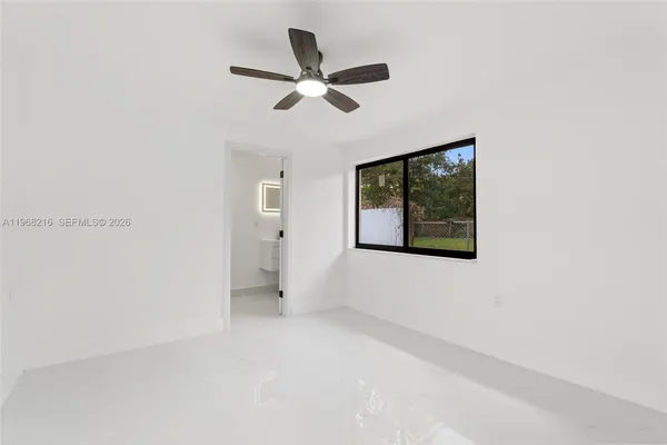 a view of an empty room