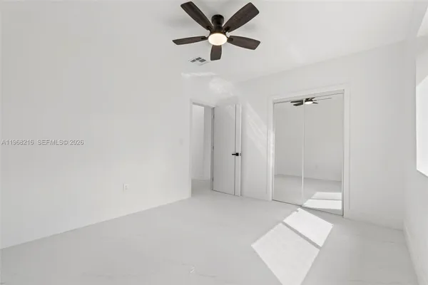 a view of an empty room