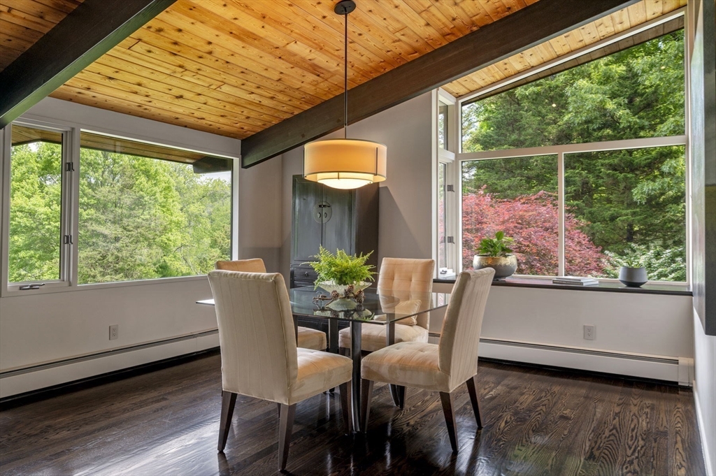345 Cartwright Road Needham, MA 02492 - Photo 11 of 42 a dining room with furniture and window