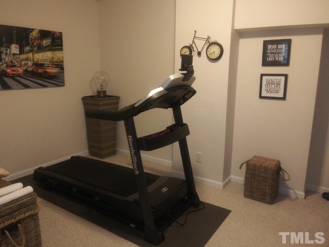 5020 Isabella Cannon Drive Raleigh, NC 27612 - Photo 27 of 29 Area of the basement currently used as a Exercise room