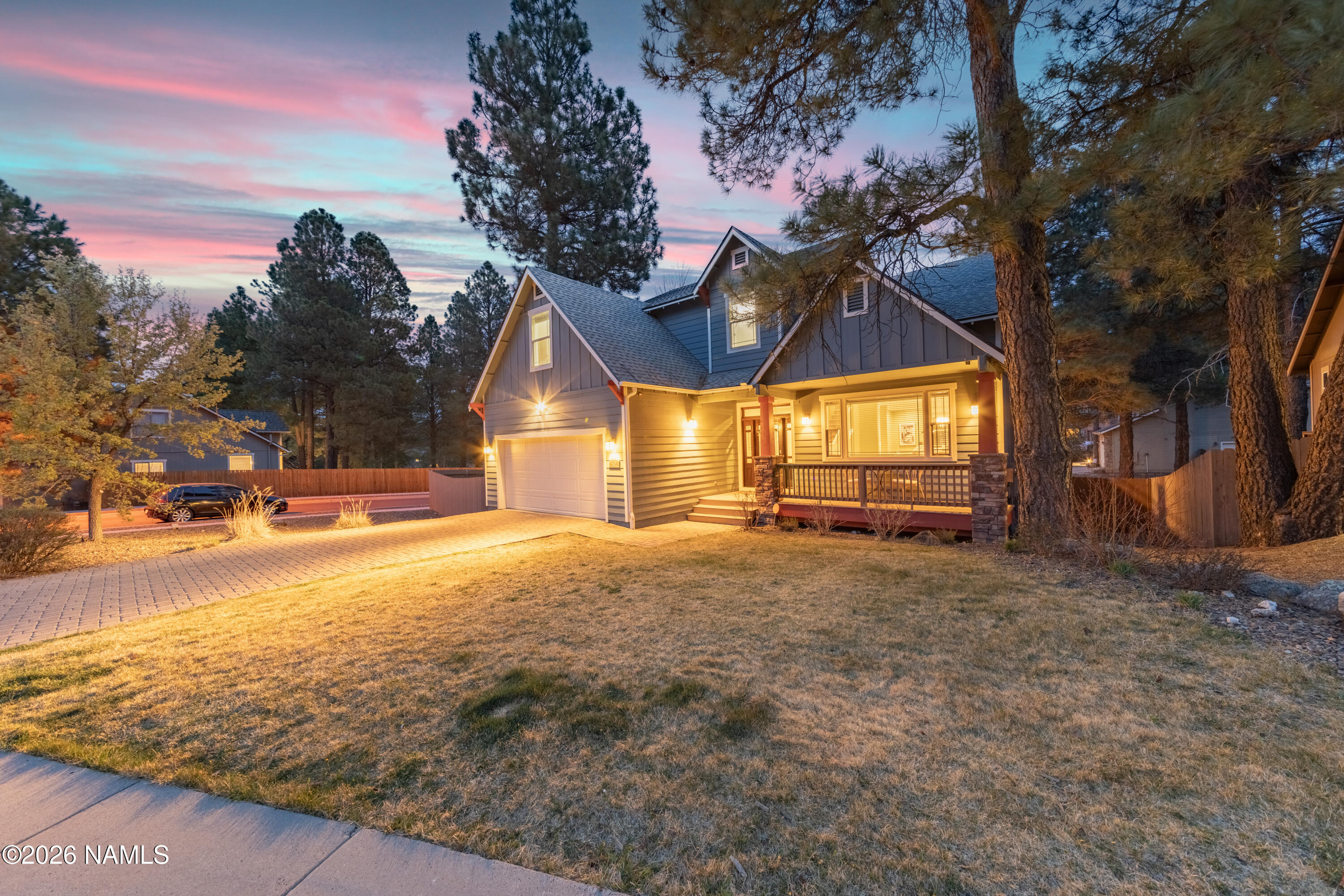 301 West Wulfenite Road Flagstaff, AZ 86005 - Photo 39 of 40 Twilight Front Elevation 4