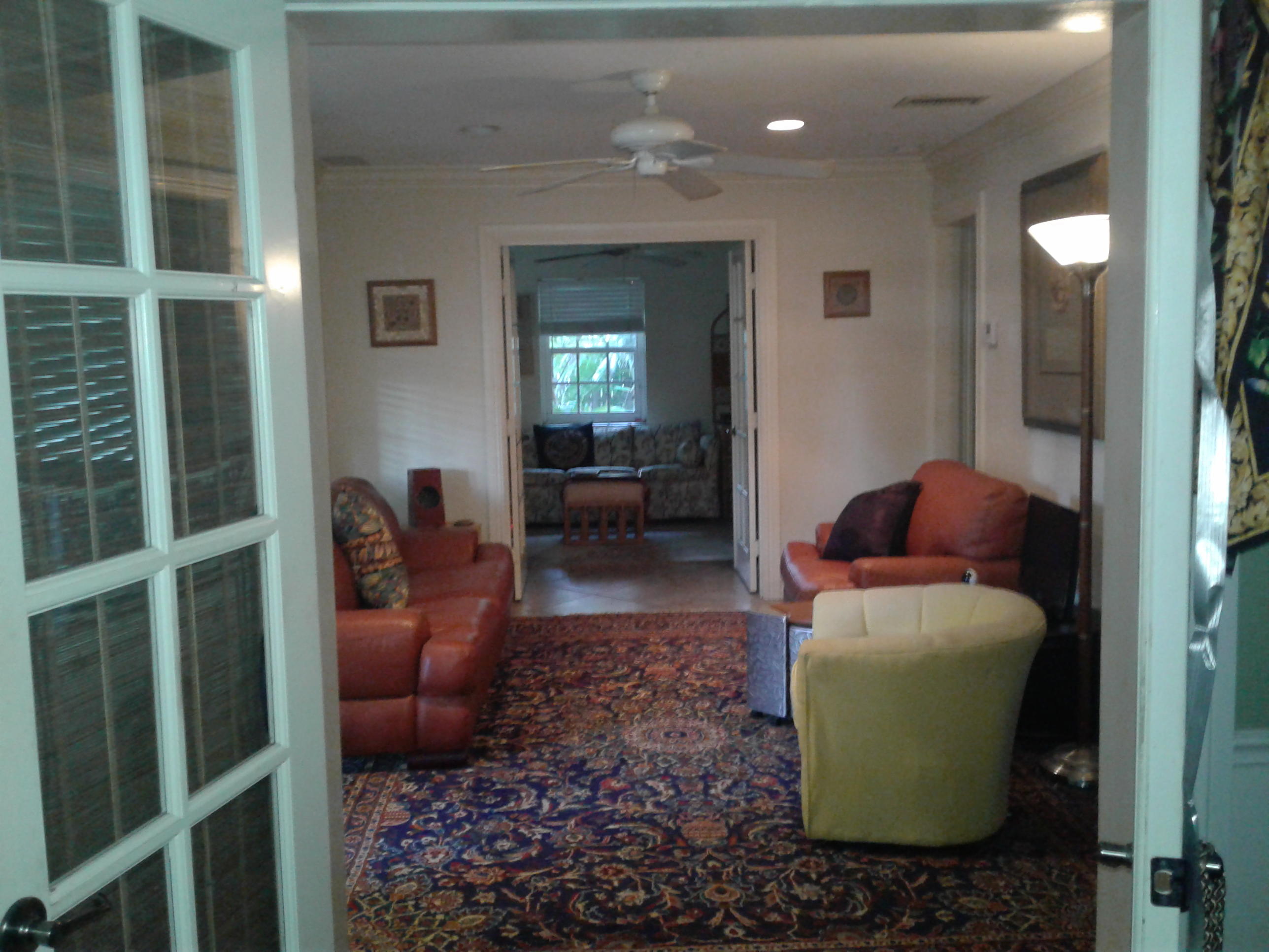 5422 Garfield Road Delray Beach, FL 33484 - Photo 6 of 18 Crown Molding and Paddle fans