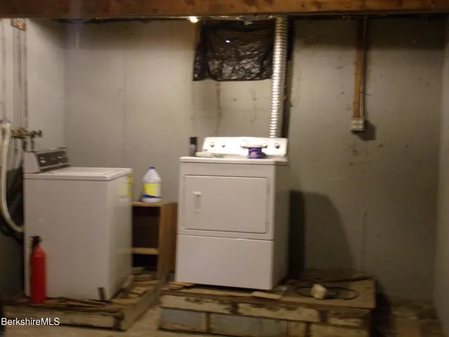 a view of a room with racks