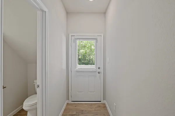 a view of bathroom with a toilet