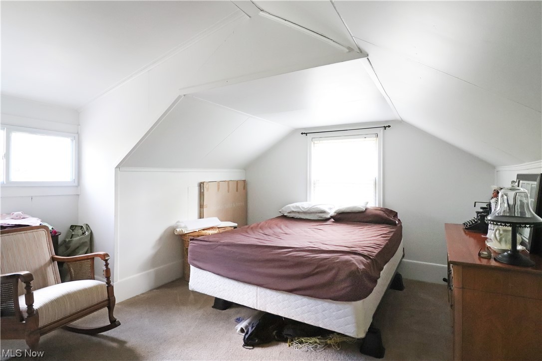 145 Waterloo Road Mogadore, OH 44260 - Photo 15 of 17 2nd floor carpeted bedroom featuring vaulted ceiling & dormer