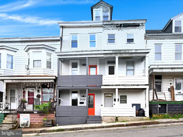 a front view of a residential apartment building