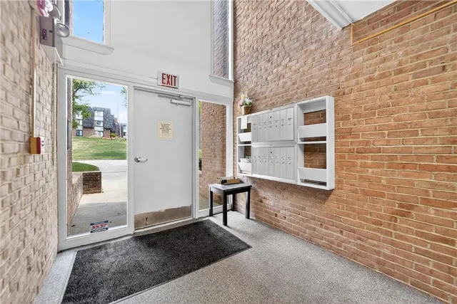 a front view of a house with an outdoor space