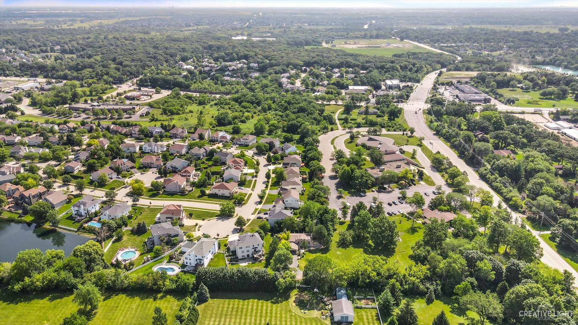 30W400 Army Trail Road Wayne, IL 60184 - Photo 30 of 30 an aerial view of residential houses with city view and lake view