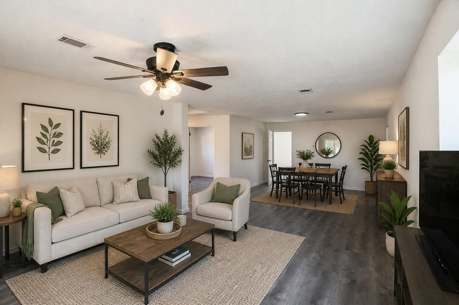 2154 Bayvale Road Augusta, GA 30909 - Photo 5 of 29 Living/Dining room