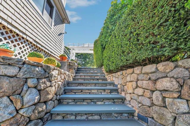 an aerial view of multiple house