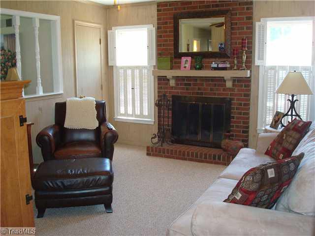 3322 Rockingham Road High Point, NC 27265 - Photo 5 of 13 Den/Family/Great Room. Den is open to the eat-in Kitchen. Closet for storage. Updated carpet.