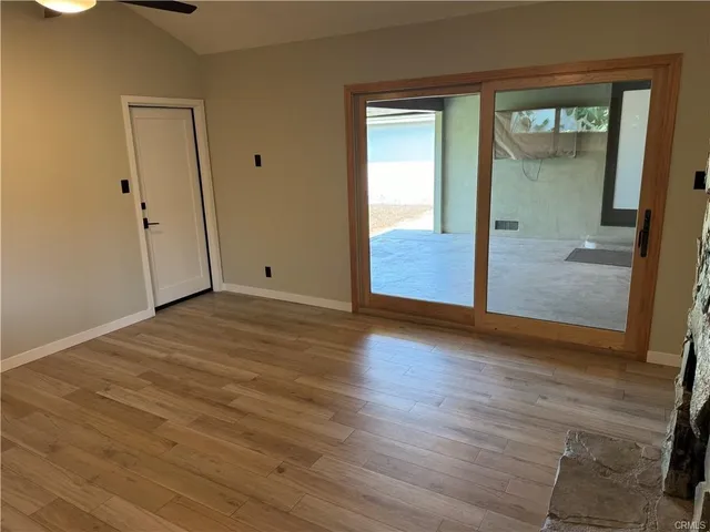 a view of livingroom with furniture and windows