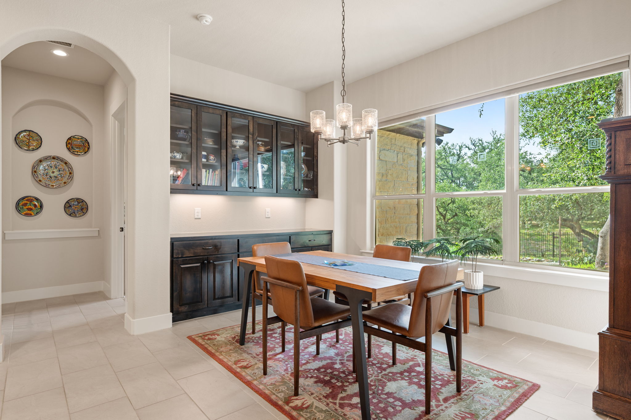 212 Marbella Way Georgetown, TX 78633 - Photo 15 of 40 a view of a dining room with furniture window and outside view