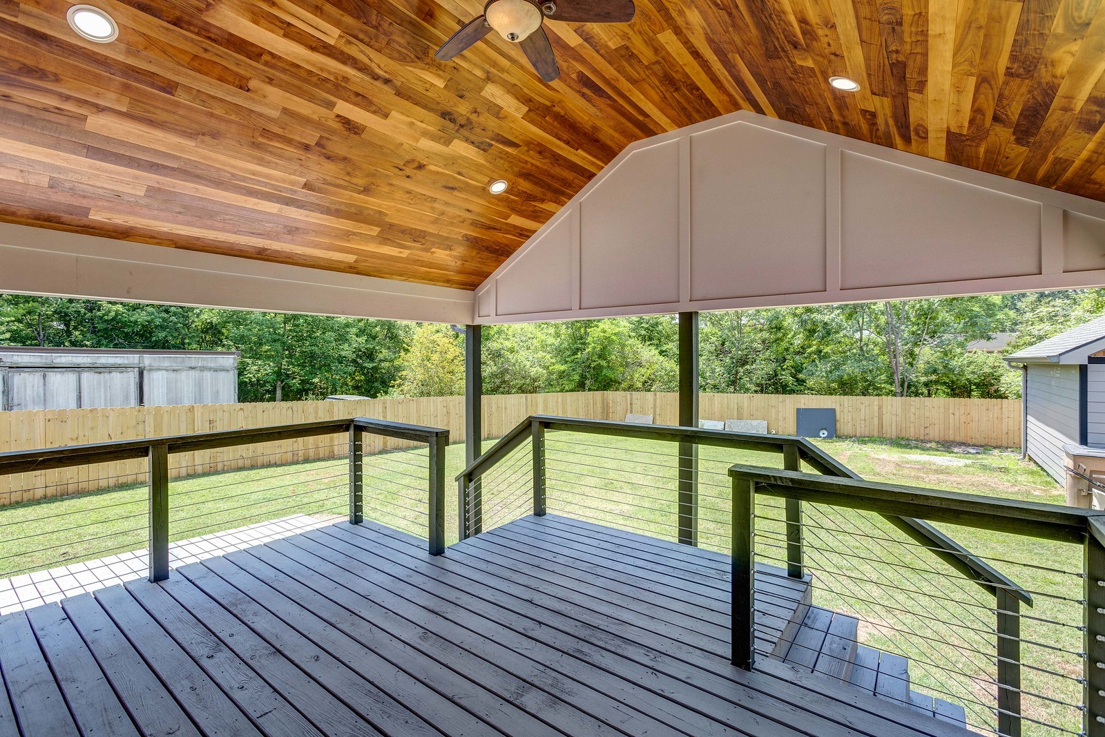490 Rural Hill Road Nashville, TN 37217 - Photo 34 of 36 a view of a deck with wooden floor and outdoor seating
