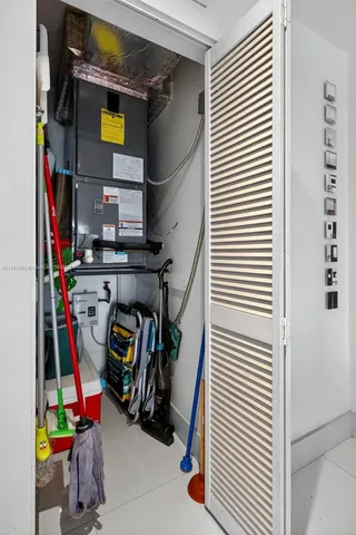 a view of storage and utility room