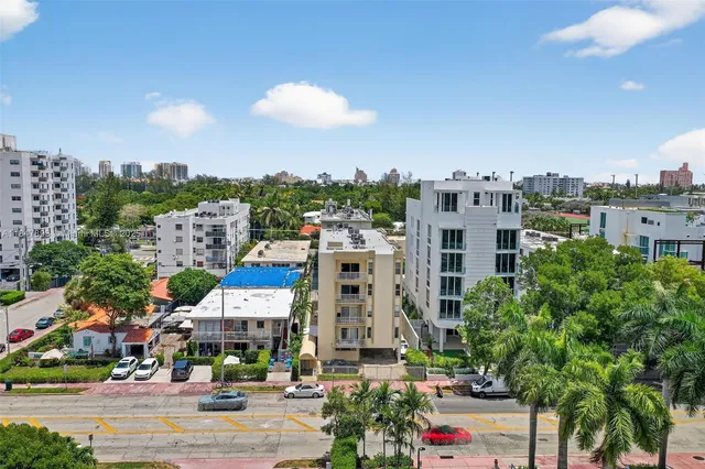a view of city from balcony