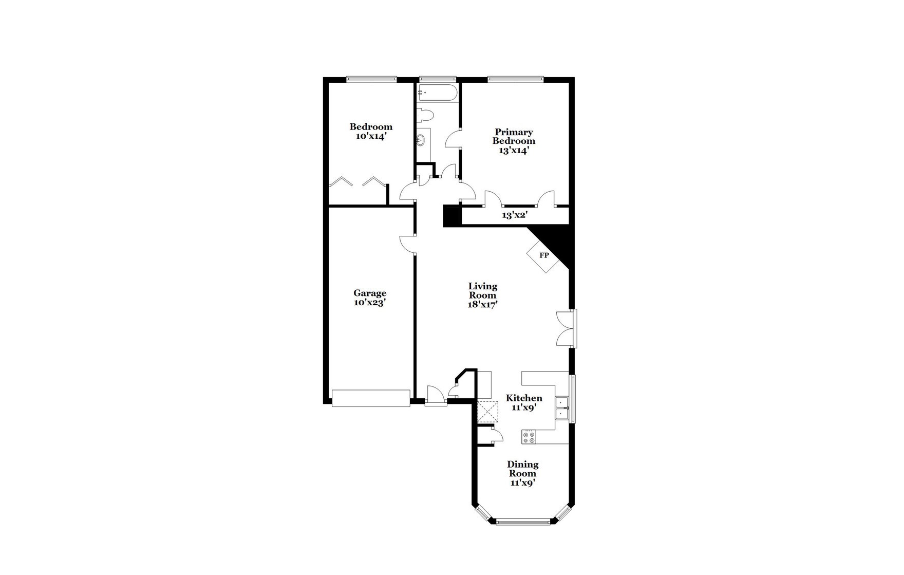 5312 Lynngate Drive Spring, TX 77373 - Photo 16 of 16 a picture of floor plan