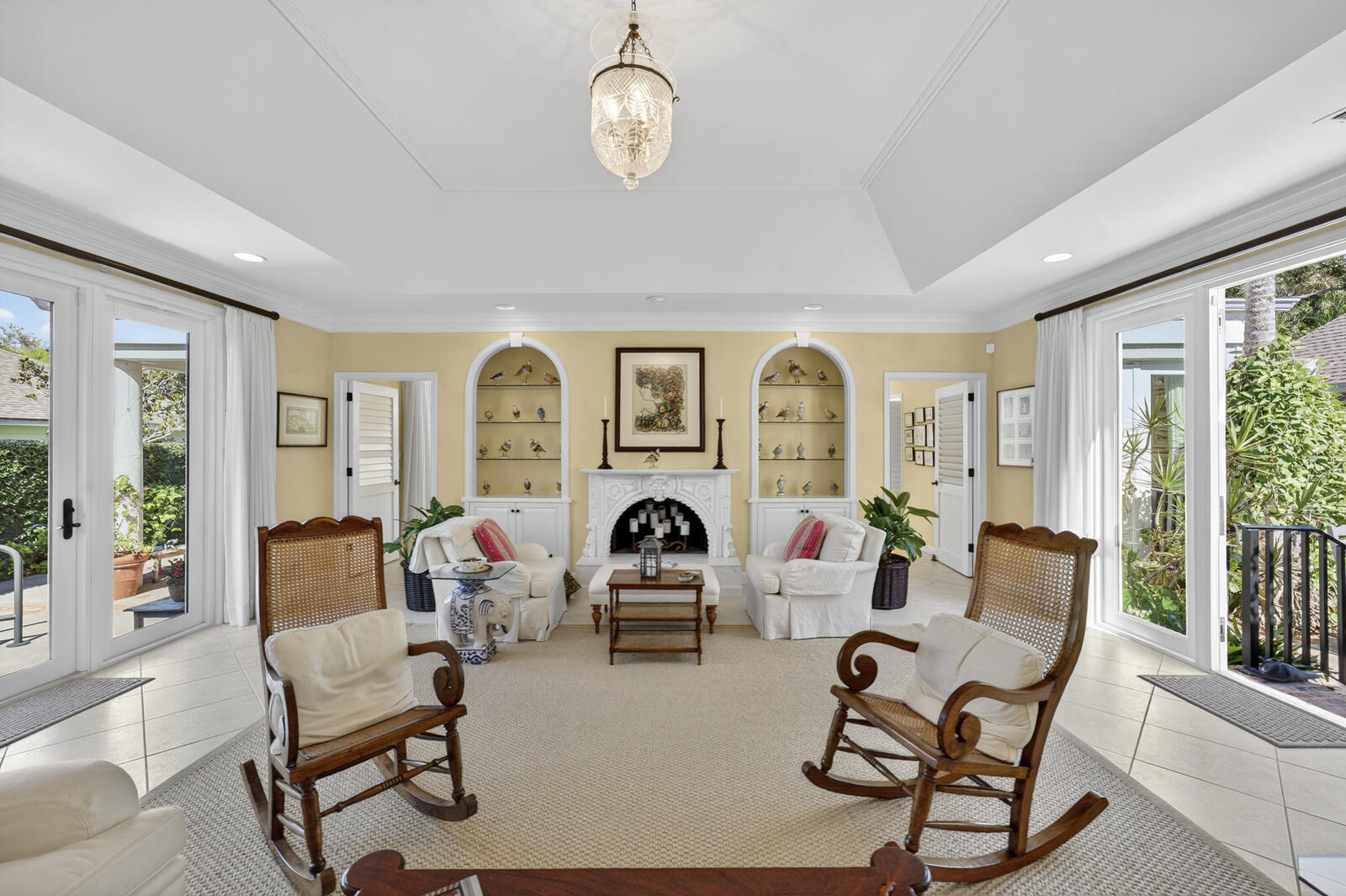 625 Riomar Drive Vero Beach, FL 32963 - Photo 10 of 54 a living room with furniture fireplace and a large window