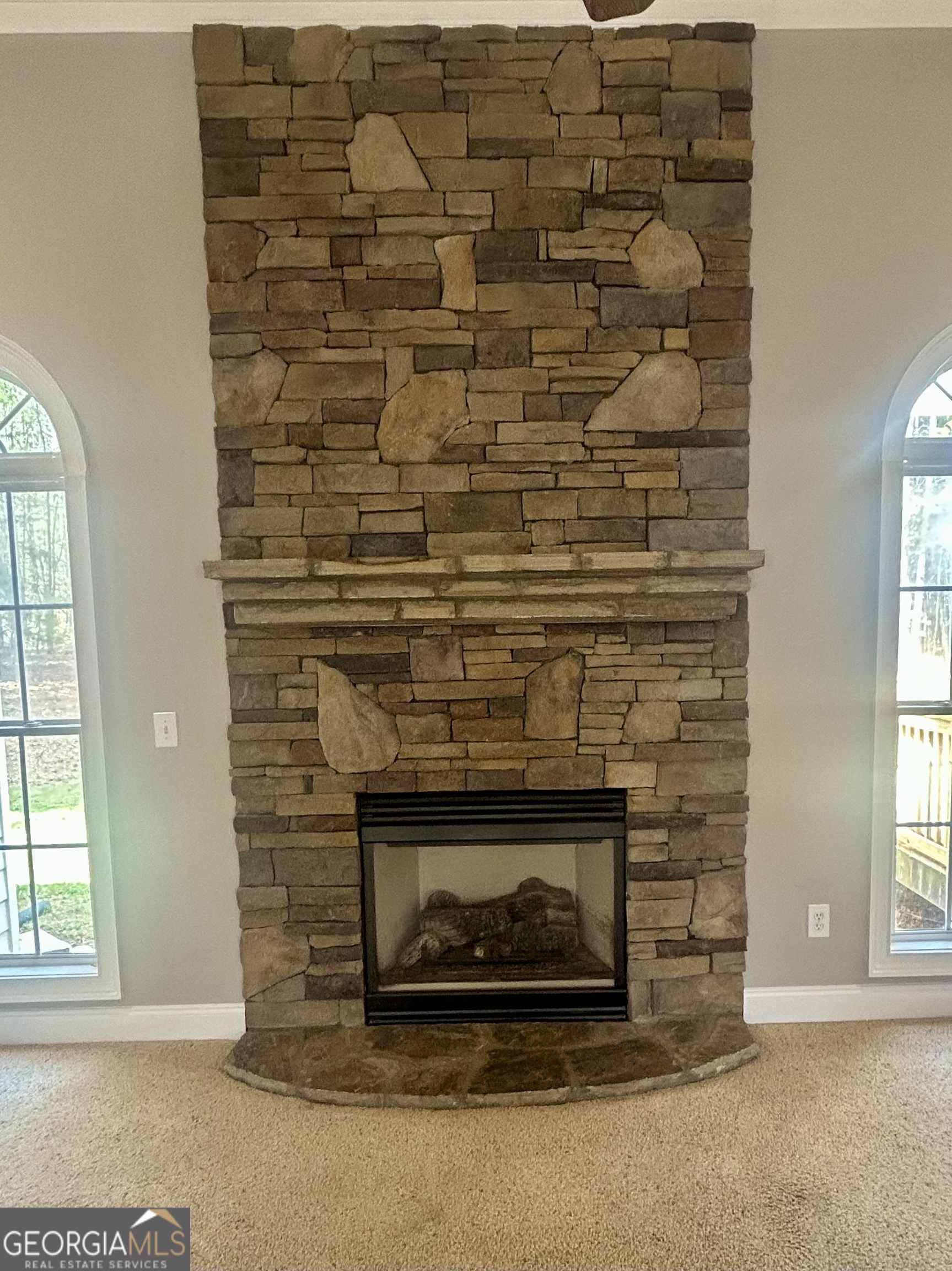 160 Walnut Ridge Way Covington, GA 30014 - Photo 25 of 51 Stone direct vent fireplace
