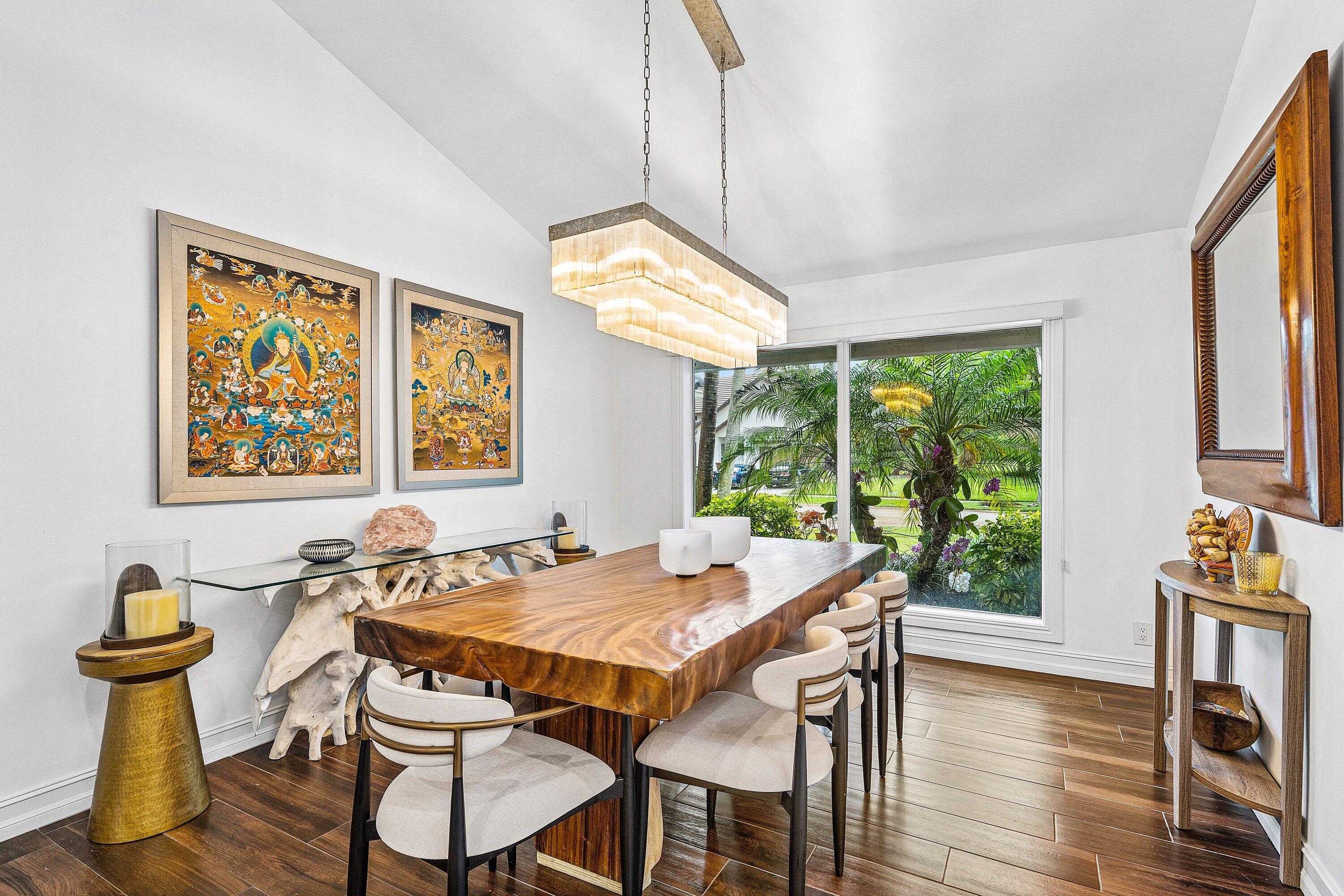 3030 Canterbury Drive Boca Raton, FL 33434 - Photo 9 of 45 a view of a dining room with furniture window and wooden floor