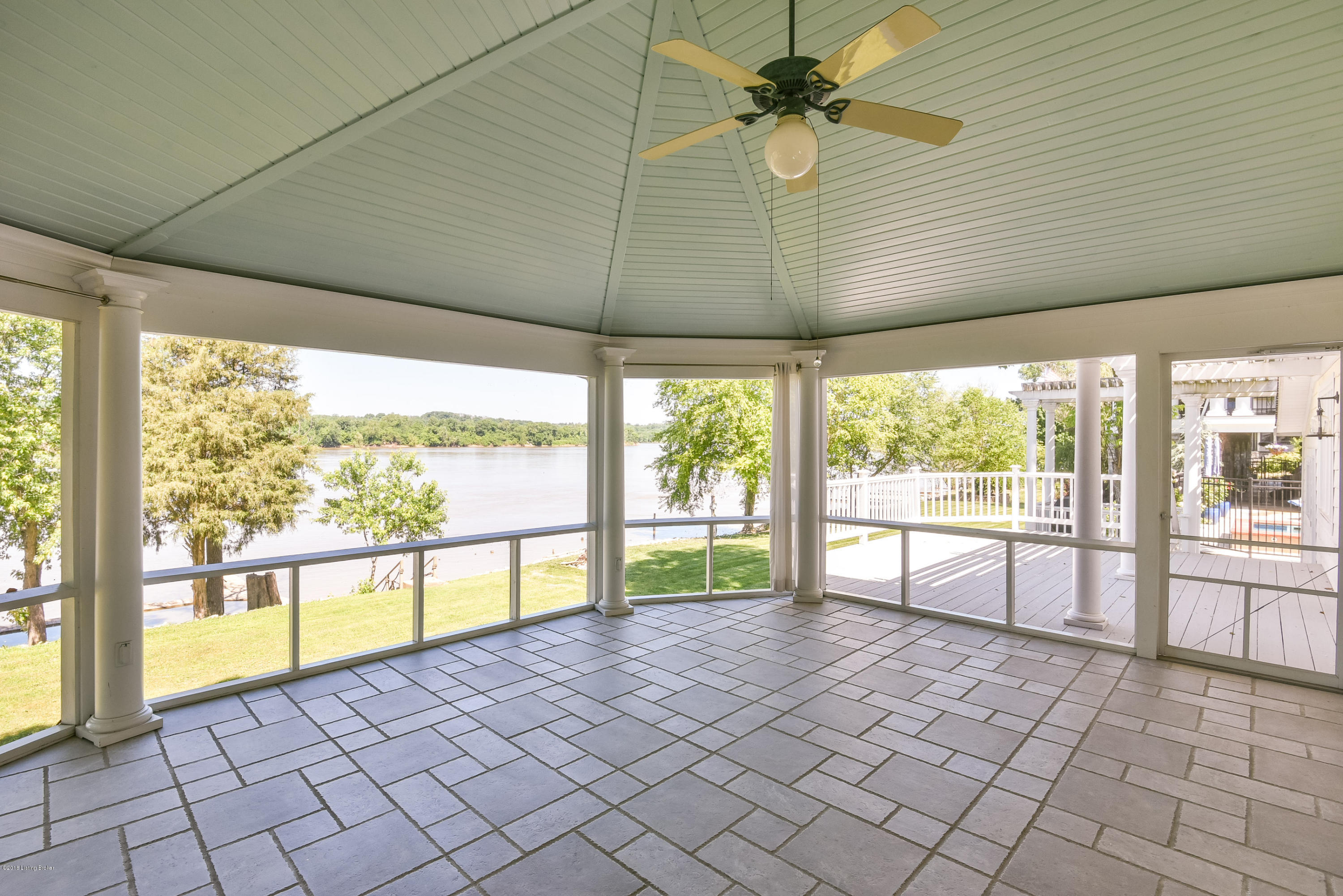 3014 Belknap Beach Road Prospect, KY 40059 - Photo 8 of 47 Incredible covered, screened porch with vaulted ceiling