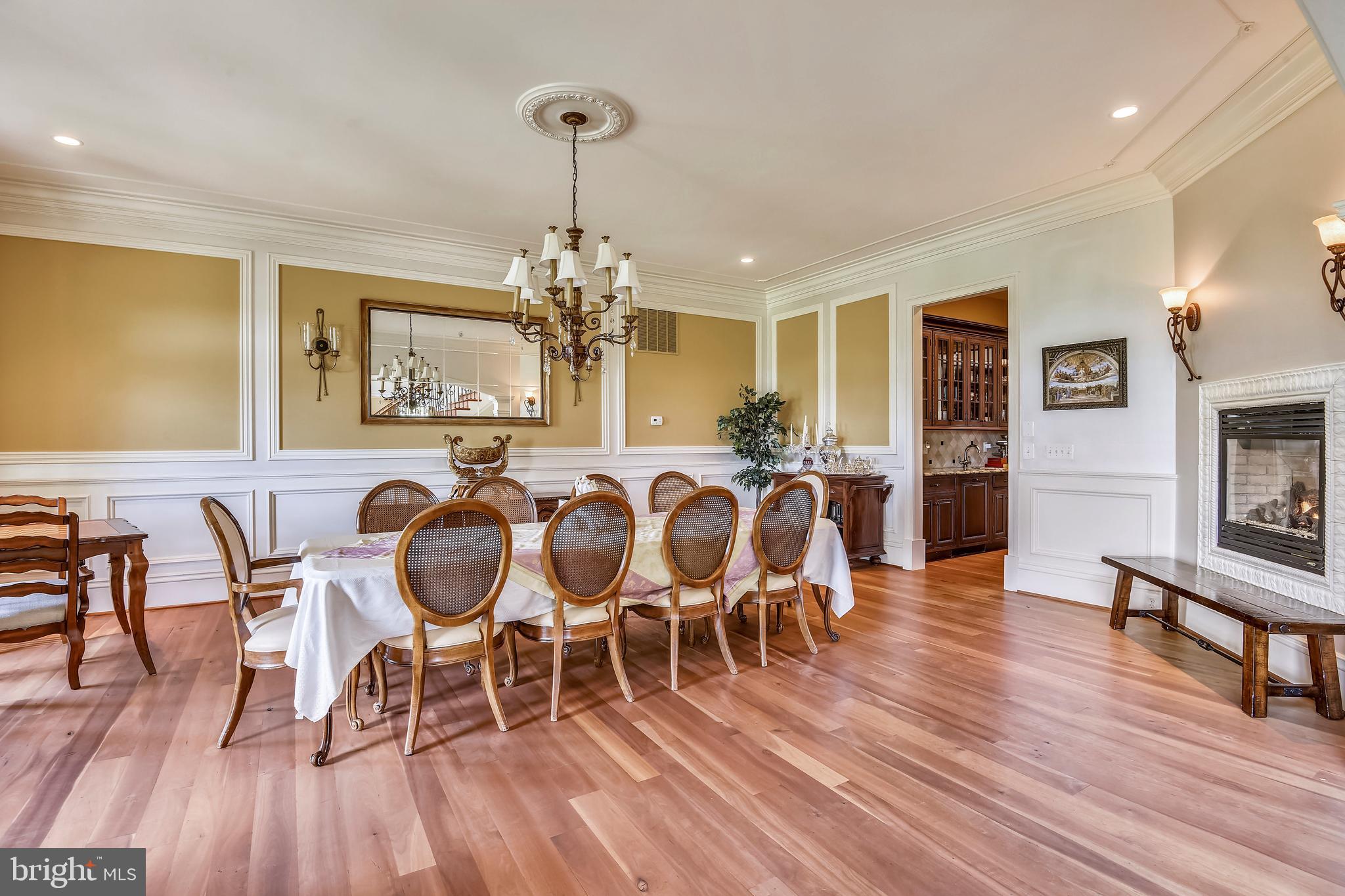 14416 Loyalty Road Leesburg, VA 20176 - Photo 18 of 61 Formal dining room with fireplace