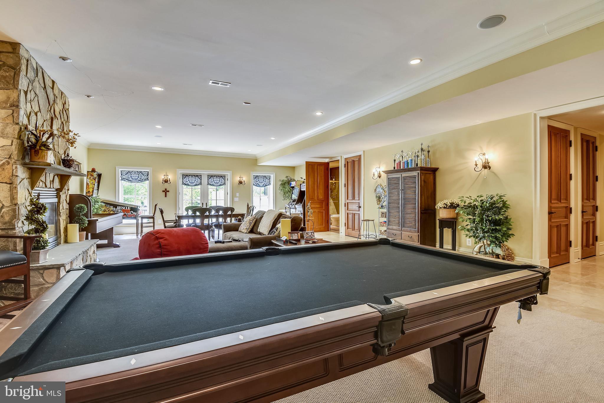 14416 Loyalty Road Leesburg, VA 20176 - Photo 45 of 61 Walkout basement game room leads to side patio
