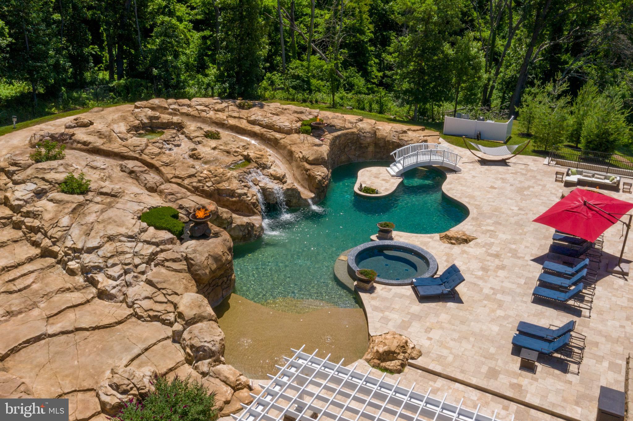 14416 Loyalty Road Leesburg, VA 20176 - Photo 61 of 61 Heated pool with fire features/hot tub