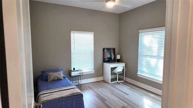 a house view with a garden space