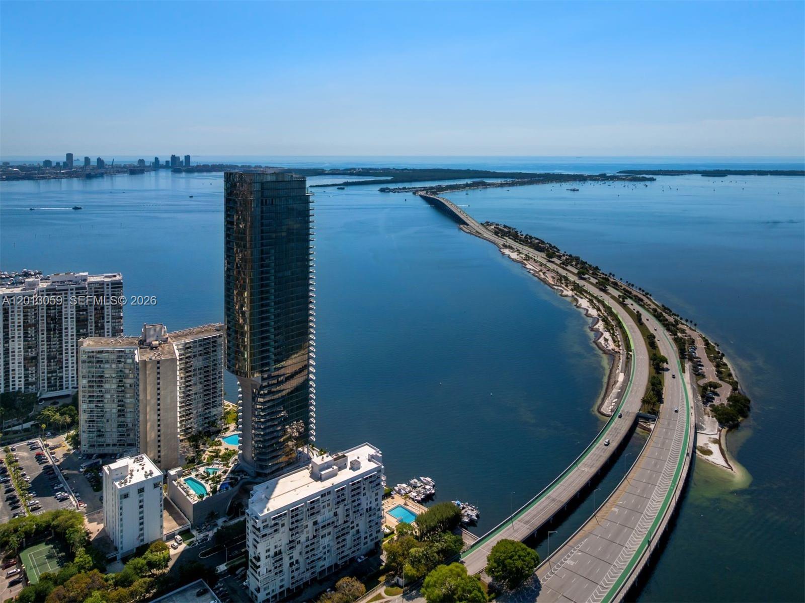 175 Southeast 25th Road, Unit 3601 Miami, FL 33129 - Photo 25 of 27 a view of a balcony with an ocean view