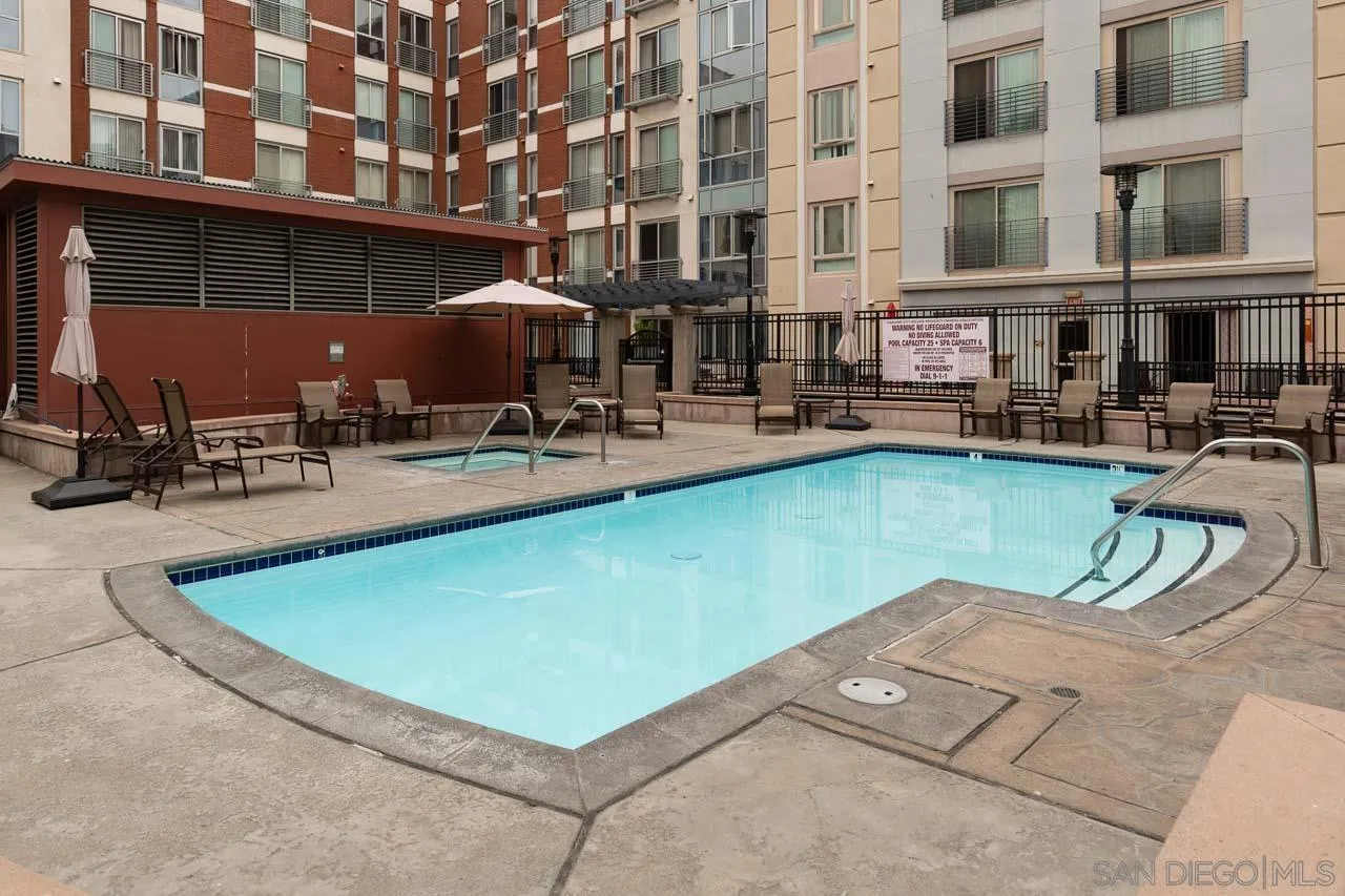450 J Street, Unit 3151 San Diego, CA 92101 - Photo 12 of 13 a view of swimming pool with outdoor seating