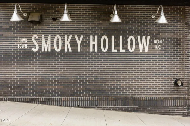 a view of outdoor space with signage