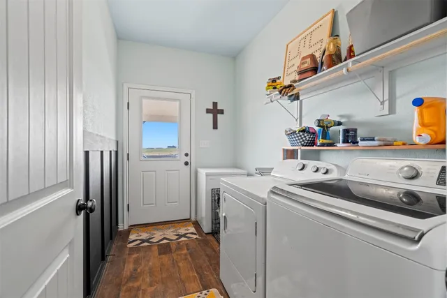 a room with storage and utility