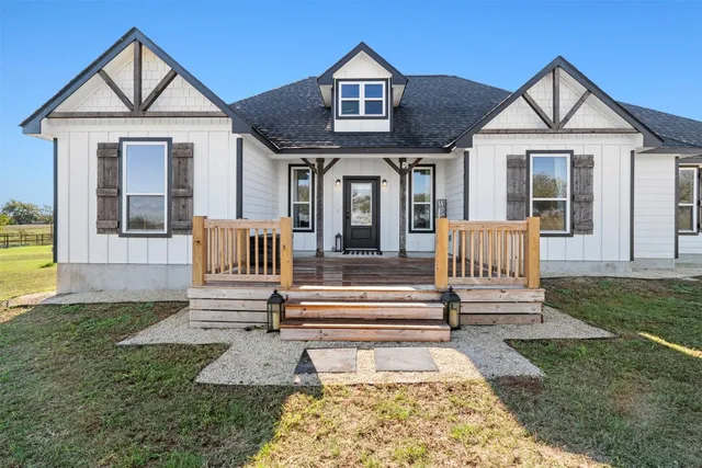 front view of a house with a porch