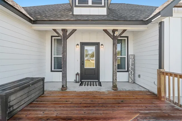 a view of a door of the house