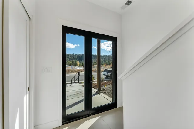 a view of front door