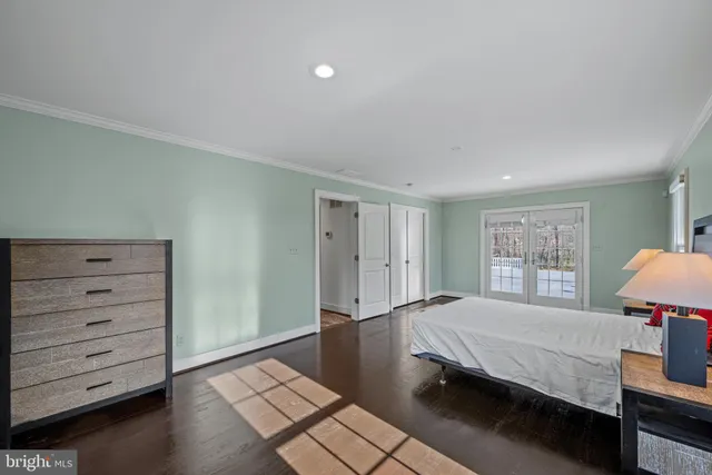 a view of a park with trees