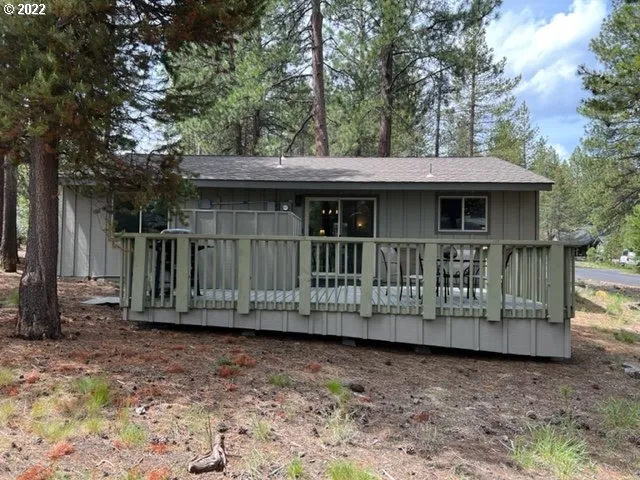 a view of a house with a deck