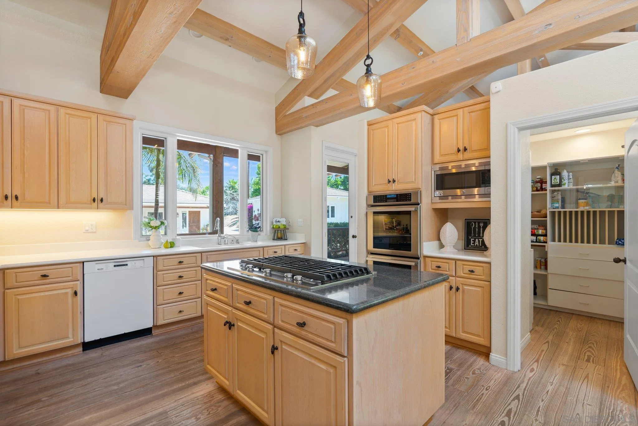 3111 Brookside Lane Encinitas, CA 92024 - Photo 9 of 40 a kitchen with stainless steel appliances granite countertop a stove and cabinets