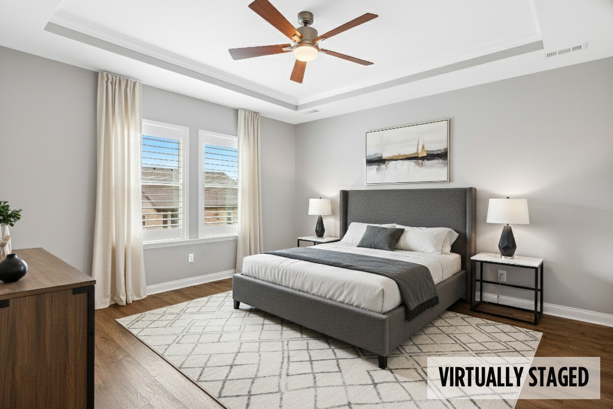 413 Meandering Way White House, TN 37188 - Photo 14 of 24 a spacious bedroom with a bed and a window