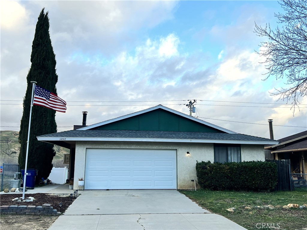 a front view of a house