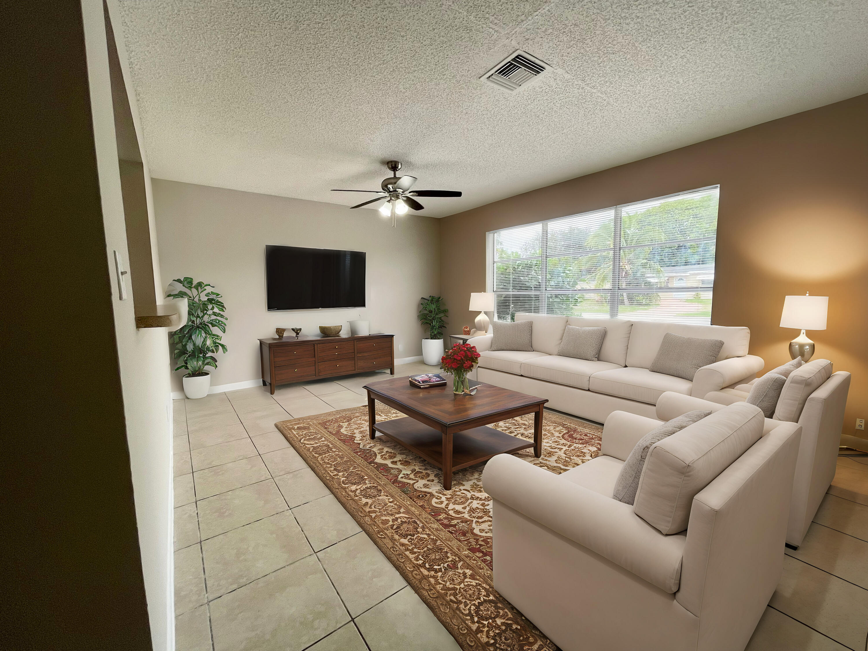6140 Southwest 3rd Street Margate, FL 33068 - Photo 3 of 24 Living Area - Virtually Staged