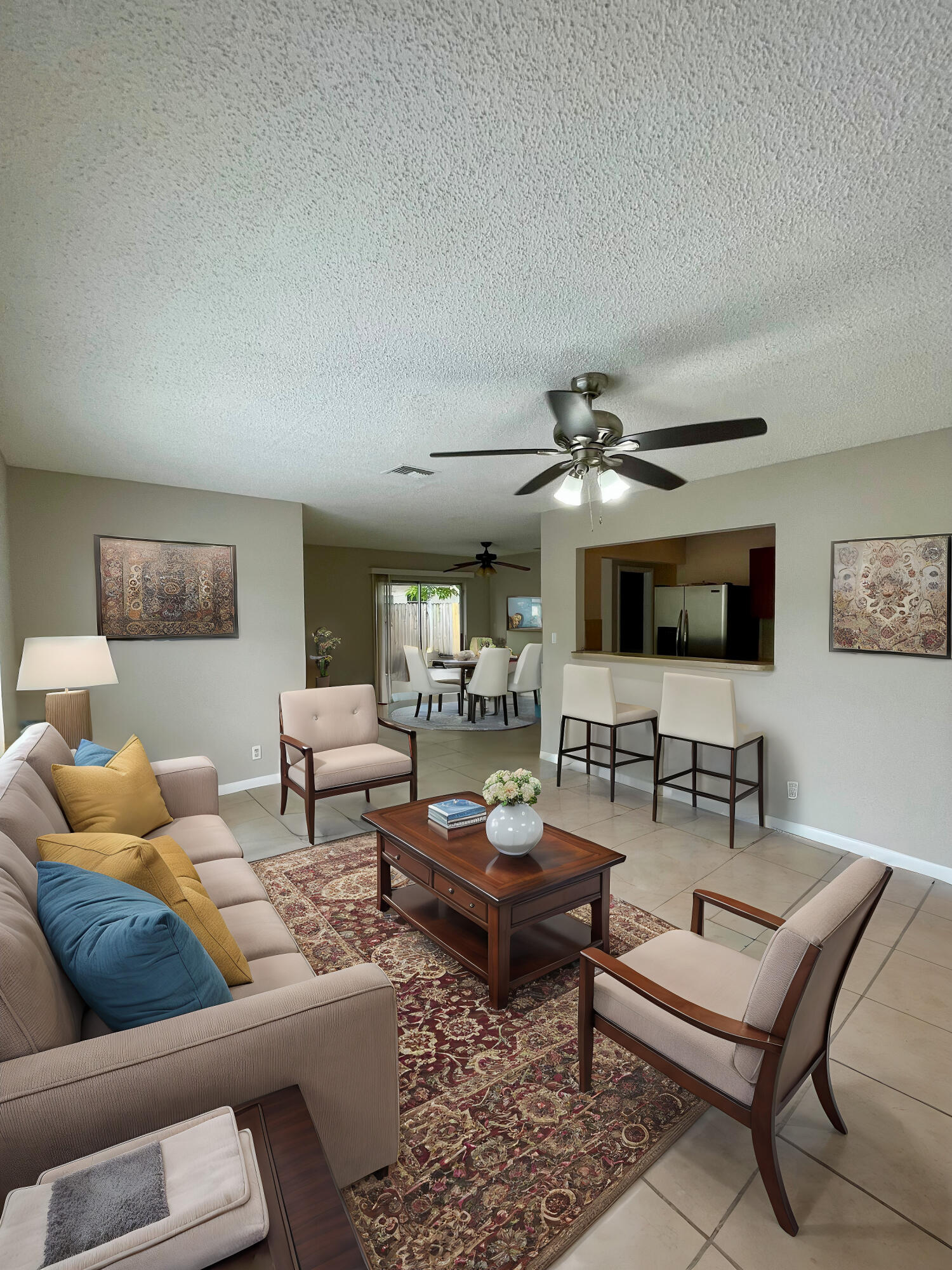 6140 Southwest 3rd Street Margate, FL 33068 - Photo 5 of 24 Living Room - Virtually Staged