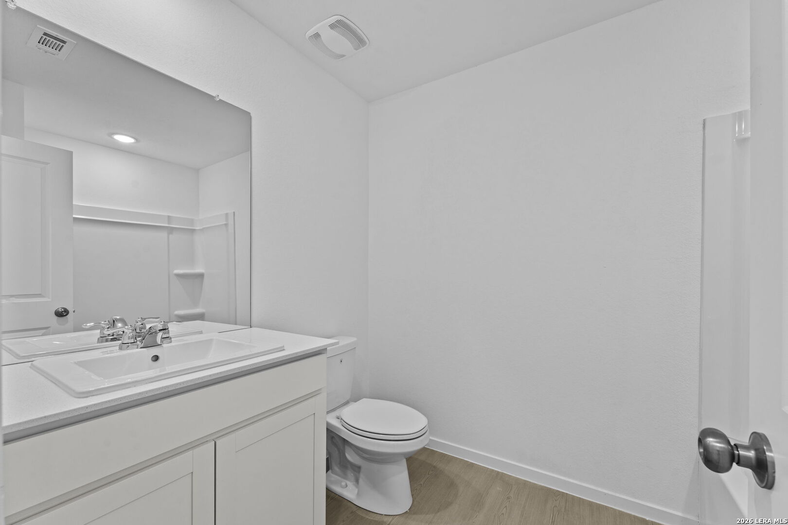 337 Kayden Court Marion, TX 78124 - Photo 4 of 25 a bathroom with a sink a toilet and mirror