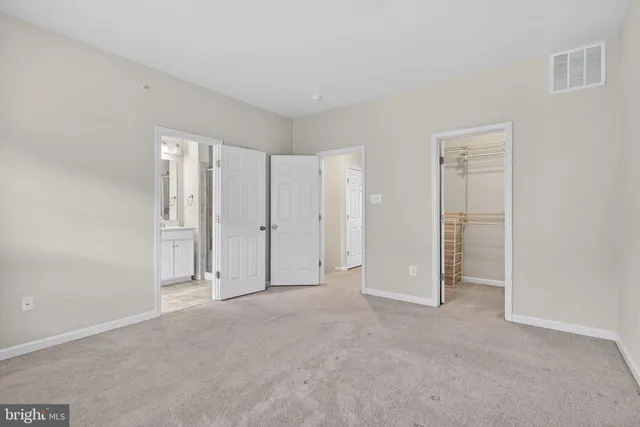 a view of an empty room