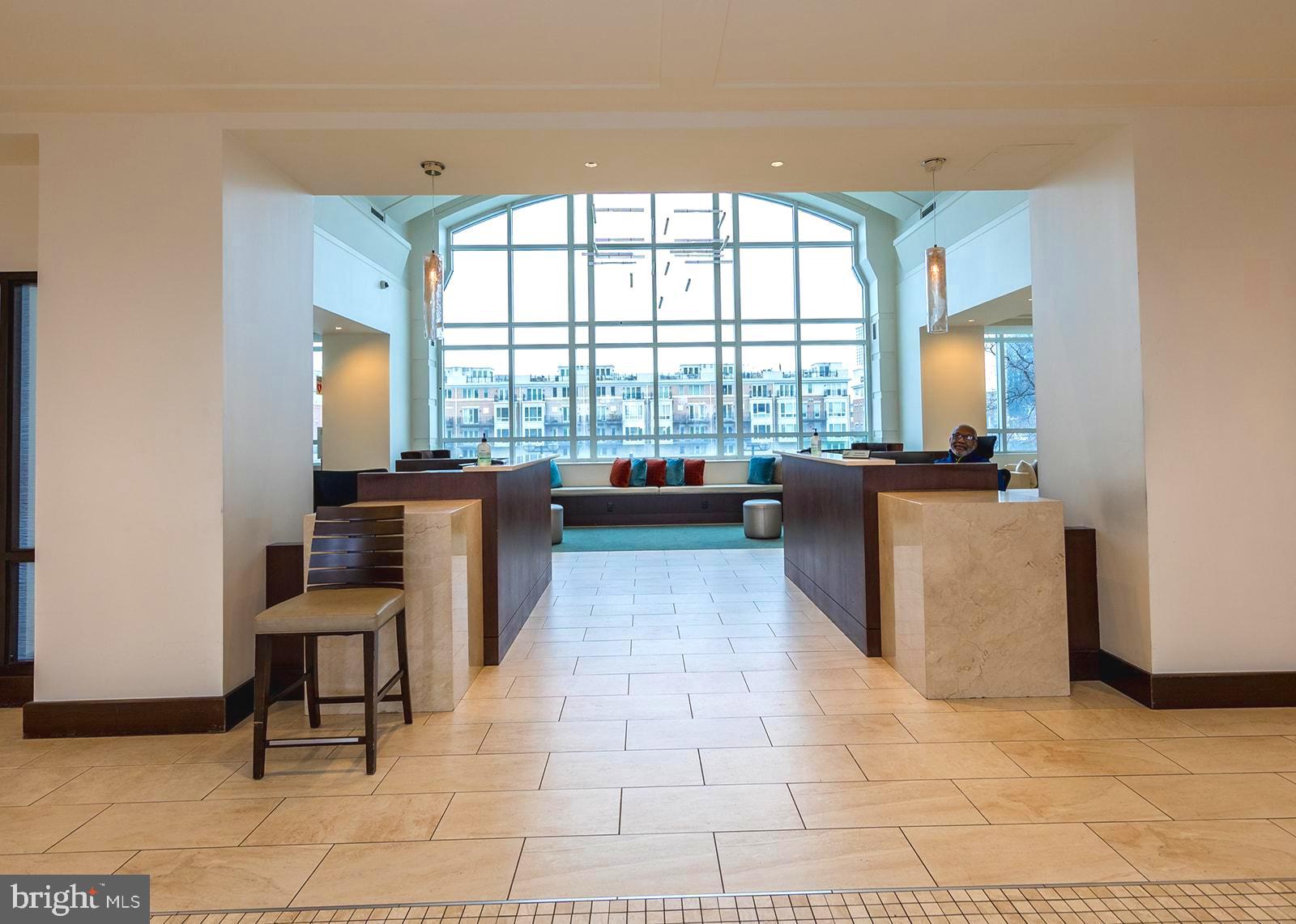 100 Harborview Drive, Unit 1106 Baltimore, MD 21230 - Photo 9 of 55 Lobby with Front Desk Management